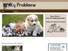 Tablet Screenshot of huskyproblems.com